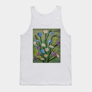 Some wild abstract mixed wild flowers Tank Top